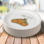 NajaarsHerfst Waterverf Pumpkin Elegant Harvest Papieren Bordje