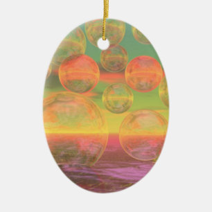 Najaarsherinneringen - Gold en Roos glory Keramisch Ornament
