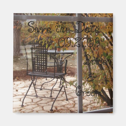 Najaarshuwelijk sparen de Datum Magneet (Voorkant)