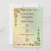 Najaarsjaad van het groene en gele Abstracte huwel Kaart (Voorkant)