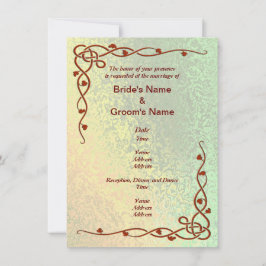 Najaarsjaad van het groene en gele Abstracte huwel Kaart