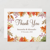 Najaarskaart Herfst Maple lekt dankzij creditcard (Voorkant / Achterkant)