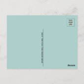 Najaarskattering laat bladeren briefkaart (Achterkant)