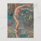 Najaarskattering laat bladeren briefkaart (Voorkant)