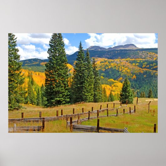 Najaarskleur op het platteland poster (Voorkant)