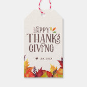 Najaarskleur | THANKSGIVING Cadeaulabel (Voorkant)