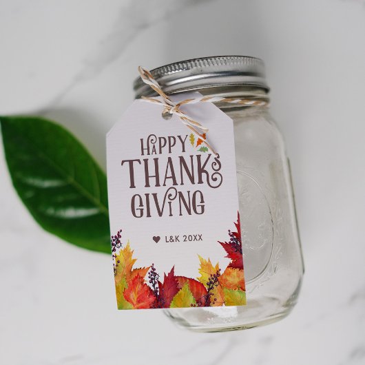 Najaarskleur | THANKSGIVING Cadeaulabel