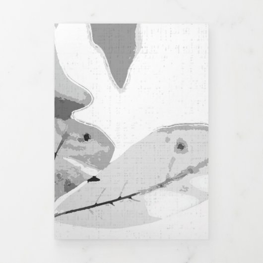 Najaarskleuren, bladeren 2 drieluik wenskaart (Cover)