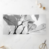 Najaarskleuren, bladeren 2 drieluik wenskaart (Binnen)