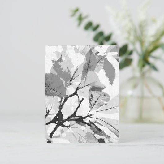 Najaarskleuren, bladeren 2 feestdagenkaart (Staand voorkant)