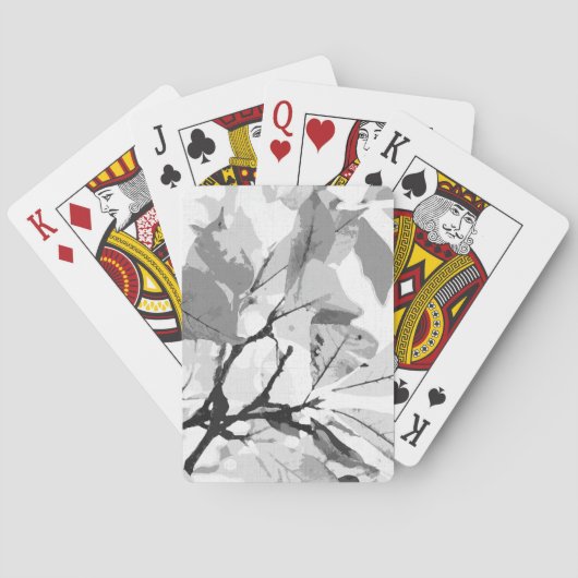 Najaarskleuren, bladeren 2 pokerkaarten (Achterkant)