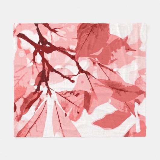 Najaarskleuren, bladeren 3 fleece deken (Voorkant (Horizontaal))