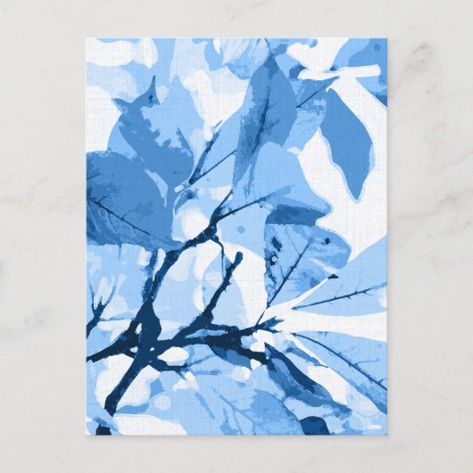 Najaarskleuren, bladeren 4 feestdagenkaart (Voorkant)