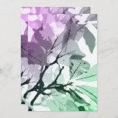 Najaarskleuren, bladeren 5 bedankkaart (Voorkant / Achterkant)