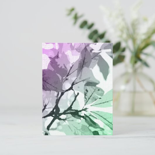 Najaarskleuren, bladeren 5 briefkaart (Staand voorkant)