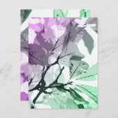 Najaarskleuren, bladeren 5 briefkaart (Voorkant / Achterkant)