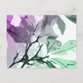 Najaarskleuren, bladeren 5 briefkaart (Achterkant)