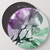 Najaarskleuren, bladeren 5 ronde button 6,0 cm (Voorkant /achterkant)