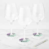 Najaarskleuren, bladeren 5 wijnglaslabel (Set)