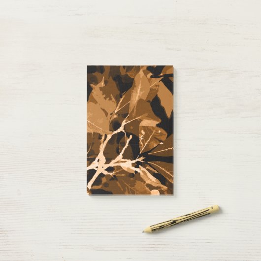 Najaarskleuren, bladeren 6 post-it® notes (Op bureau)