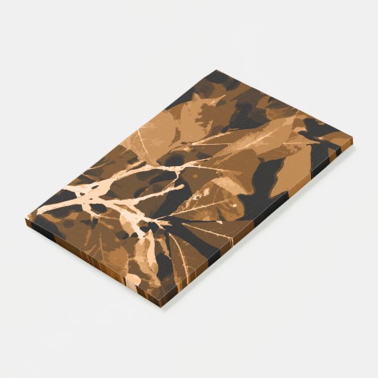 Najaarskleuren, bladeren 6 post-it® notes (Schuin)