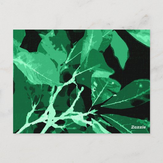 Najaarskleuren, bladeren 7 briefkaart (Achterkant)