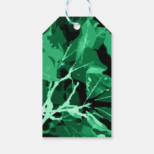 Najaarskleuren, bladeren 7 cadeaulabel (Achterkant)