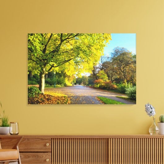 Najaarskleuren Canvas Afdruk (Insitu (Woonkamer))