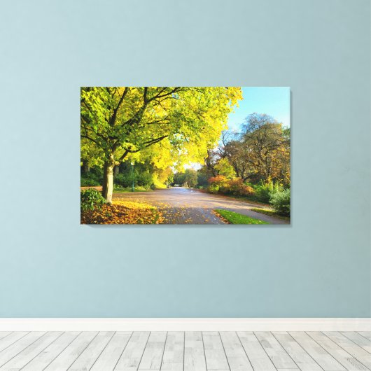 Najaarskleuren Canvas Afdruk (Insitu (Houten vloer))