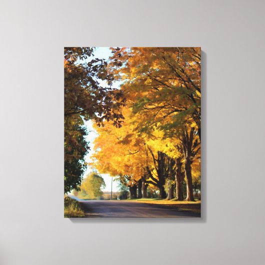 Najaarskleuren in het land canvas afdruk (Voorkant)