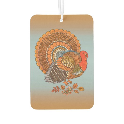 Najaarskleuren laat Turkije Thanksgiving Luchtverfrisser (Achterkant)