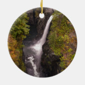 najaarskleuren op de Herfsten van elk Keramisch Ornament (Achterkant)