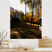 Najaarskleuren op het platteland poster (Keuken)