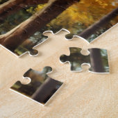 Najaarskleuren op landweg legpuzzel (Zijkant)