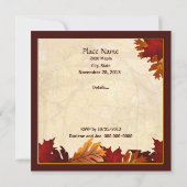 Najaarskleuren van de jaarwisseling - de Boom verl Kaart (Achterkant)