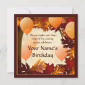 Najaarskleuren van de jaarwisseling - de Boom verl Kaart (Voorkant)