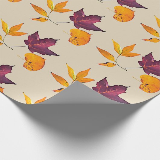 Najaarskleuren van Herfst Cadeaupapier (Hoek)