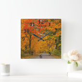 Najaarskleurige bomen vierkante klok (Huis)