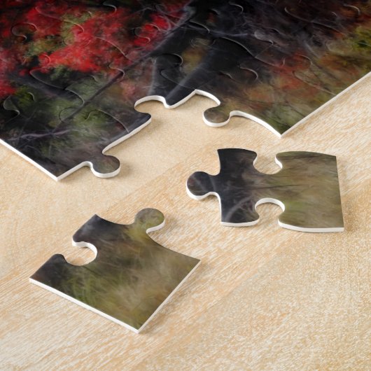 Najaarslaag door Natuur van moeras Orton Effect Legpuzzel (Zijkant)