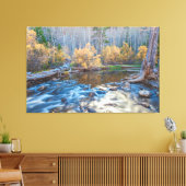 Najaarslandschap van de rivier canvas afdruk (Insitu (Woonkamer))