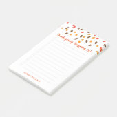 Najaarslijst met winkelaanbiedingen voor Thanksgiv Post-it® Notes (Schuin)