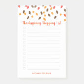 Najaarslijst met winkelaanbiedingen voor Thanksgiv Post-it® Notes (Voorkant)