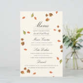 Najaarsmenu Thanksgiving laat verlaten (Staand voorkant)