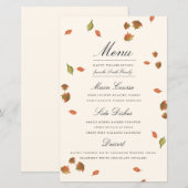 Najaarsmenu Thanksgiving laat verlaten (Voorkant / Achterkant)