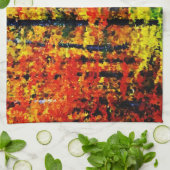 Najaarsmiddag - Kunst keukenhanddoek schilderen (Gevouwen)