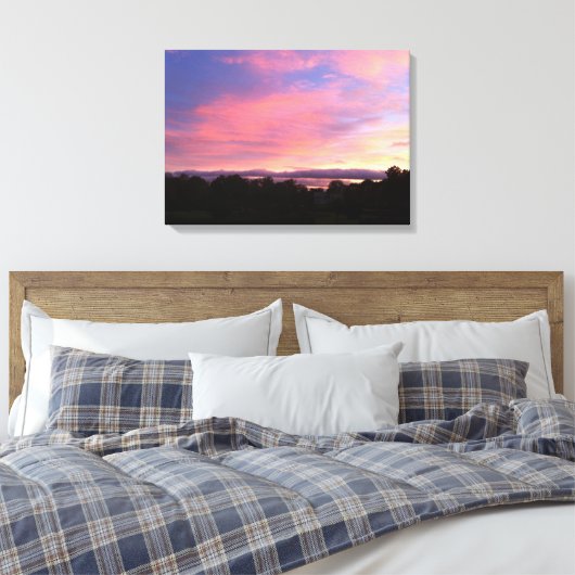 Najaarsnacht Canvas Afdruk (Insitu (Slaapkamer))