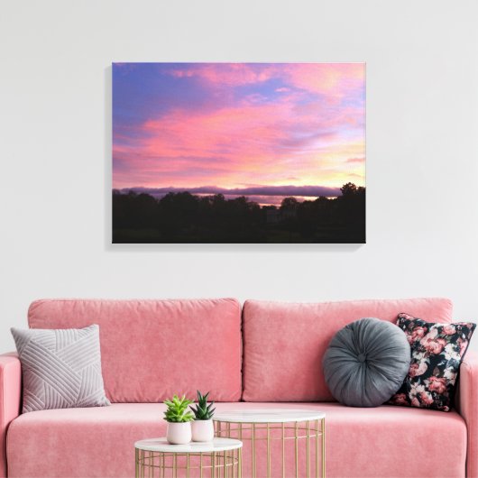 Najaarsnacht Canvas Afdruk (Insitu (Woonkamer))