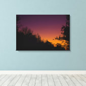 Najaarsnacht hemel op Canvas door RoseWrites (Insitu (Houten vloer))