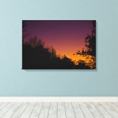 Najaarsnacht hemel op Canvas door RoseWrites (Insitu (Houten vloer))