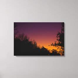 Najaarsnacht hemel op Canvas door RoseWrites Afdruk